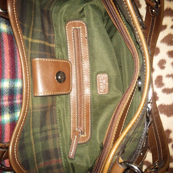 Chaps est.1978 Scottish Plaid Top Handle Purse - Picture 8 of 11